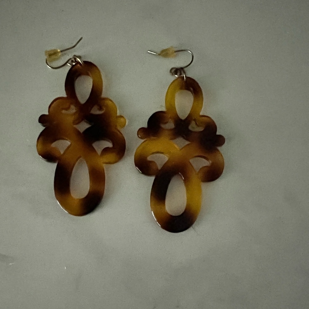 Bakelite dangle earrings